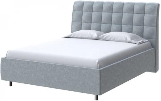 2013738 PROxSON Кровать Volumo без основания (Ткань: Велюр Gratta 3 Утренний туман) 180x190