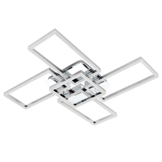 L11004-5 CR Потолочная люстра светодиодная на штанге с пультом с гибким неоном с регулировкой цветовой температуры и яркости LED4U LED4U L11004-5 CR