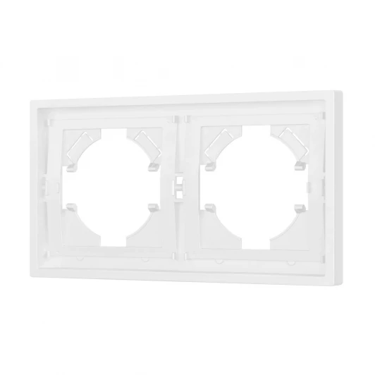 053839 Рамка пластиковая FRM-TENDO-PL-2-WH (Arlight, Белый) 053839