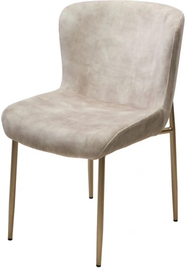 614M05576 Стул MATTEO Beige color-021, велюр / золотой, ®DISAUR
