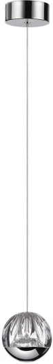 5100/5L Подвесной светильник Odeon Light Sono 5100/5L хром/прозрачный/акрил "2 в 1" LED 5W 4000K (220V, на проводе, шар)