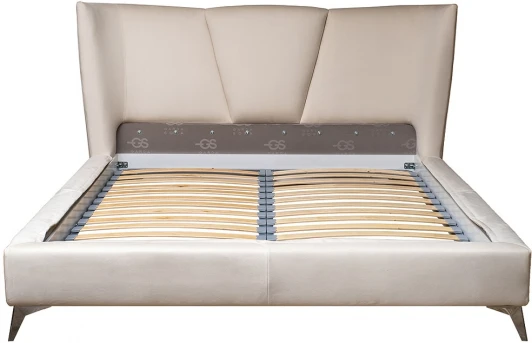 Siena-160-Colt1008-CREAM Кровать Siena без мех.велюр кремовый Colt1008 199*222*116см Garda Decor