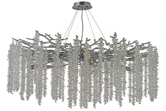 Tavenna H 1.5.100.100 N Подвесная люстра хрустальная Dio D`arte Tavenna Nickel Tavenna H 1.5.100.100 N (220V, на тросе)