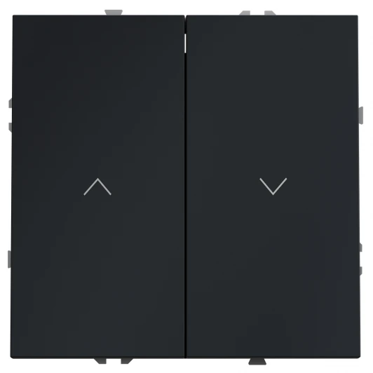 VLS020707 Выключатель встраиваемый Voltum S70 для жалюзи 10А, (графит)