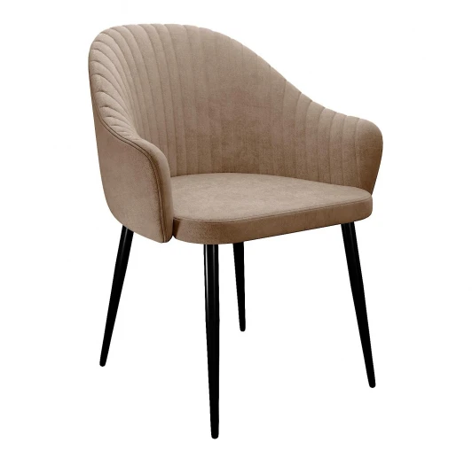 00-00079927 Стул DikLine 440 TW05 капучино, ножки черные арт.00-00079927