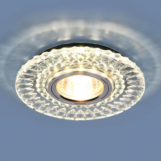 2197 MR16 CL/SL прозрачный/серебро Встраиваемый точечный светильник Elektrostandard 2197-2198 2197 MR16 CL/SL прозрачный/серебро