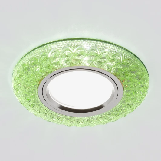 2180 MR16 зеленый Встраиваемый точечный светильник со светодиодной подсветкой Angli 2180 MR16 зеленый Elektrostandard