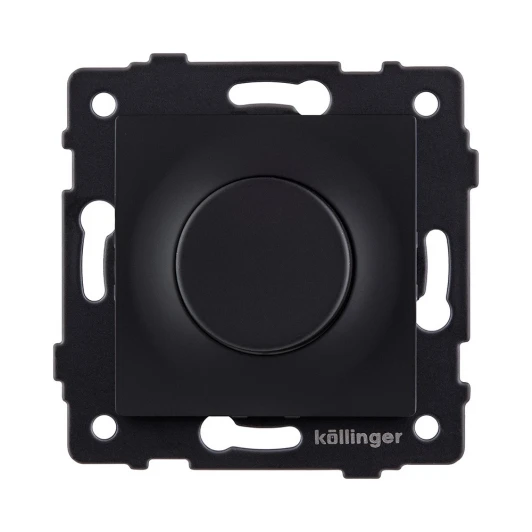 REA-048BM Светорегулятор для светодиодных ламп проходной 500W черный матовый Kollinger REA-048BM для Aspekt, Eleganz, Reflex