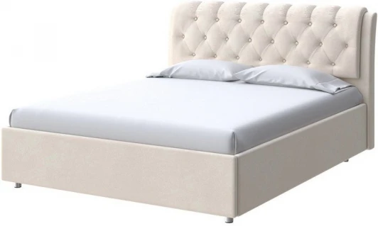 2018929 PROxSON Кровать Chester (Ткань: Велюр Casa Сахарный) 140x200