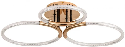 6545/68CL Потолочная люстра Lumion Lara 6545/68CL золотой, черный LED 105W 3000-6000K 6031Лм 220V (пульт управления)