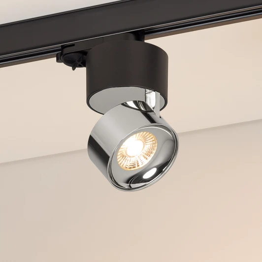 038125 Трековый светильник SP-PLURIO-TRACK-4TR-R77-9W Warm3000 (BK-CHR, 36 deg, 230V) (Arlight, IP20 Металл) 038125 (LED)