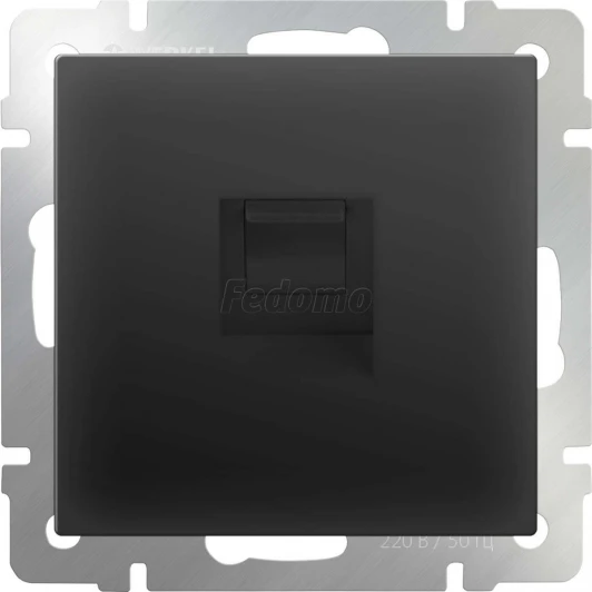 WL08-RJ-45 Розетка встраиваемая Ethernet RJ-45 Werkel, черный