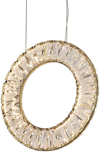 8240/300 gold NEW Подвесной светильник Newport 8240 8240/300 gold NEW (LED, 220V, хрусталь, на тросе, кольцо)