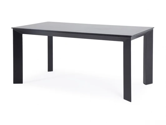 RC658-160-80-B Blac Обеденный стол из HPL 160х80см, цвет серый гранит, каркас черный 4SIS Венето RC658-160-80-B Blac