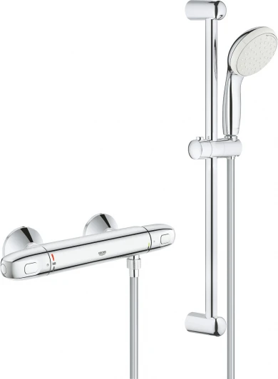 34151004 Душевой комплект Grohe Grohtherm 1000 34151004 смеситель + душевой гарнитур