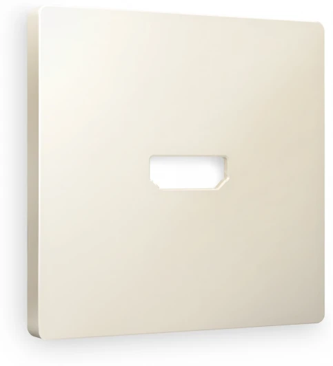 AP3340 Лицевая панель Ambrella Volt ALFA (Бежевый матовый) для HDMI розетки QUANT AP3340
