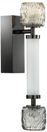 5427/13WL Бра Odeon Light Kliff 5427/13WL черный хром/белый/дымчатый/коньячный/металл/стекло/акрил LED 13W 3000K (220V)