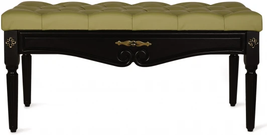 002051 Банкетка Сильвия экокожа оливковый/венге от фабрики Mebelik