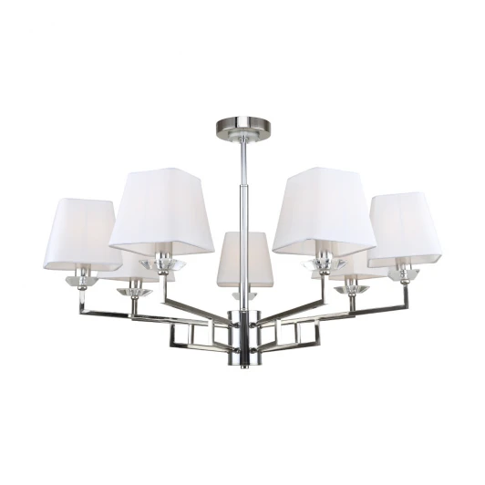 10161/7PL Потолочная люстра на штанге Escada Rhapsody 10161/7PL E14*40W Nickel