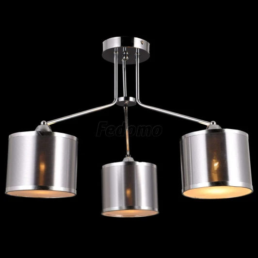 75092/3C CHROME Люстра потолочная Natali Kovaltseva Esprit, 3 плафона, хром с серебром