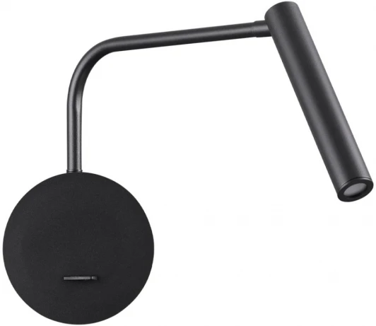 5637/3WL Спот Lumion Finn 5637/3WL черный LED 3W 3000K 140Лм 220V (выключатель, круглые)