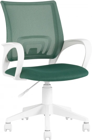 УТ000035495 Кресло офисное TopChairs ST-BASIC-W зеленый крестовина пластик белый УТ000035495