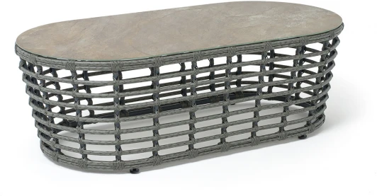 YH-S4251G Grey "Валенсия" журнальный столик из искусственного ротанга, цвет серый 4SIS арт.УТ-00009377