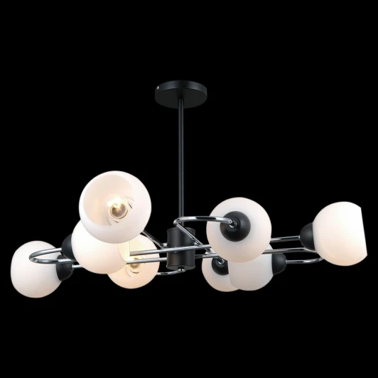 IL0451-8PCSQ-79 BK Потолочная люстра на штанге ILLUMICO IL0451-8PCSQ-79 BK (220V)