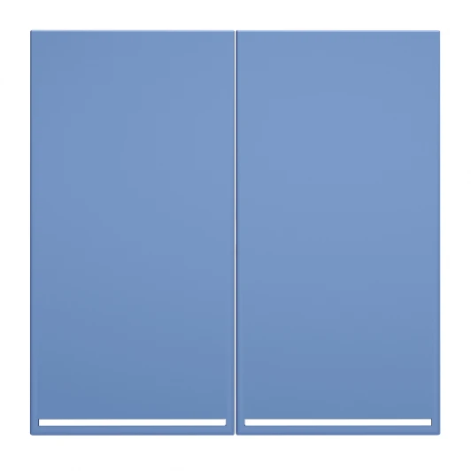 VLS000415 Клавиши для выключателя/переключателя двухклавишного с подсветкой (деним) Voltum S70 VLS000415