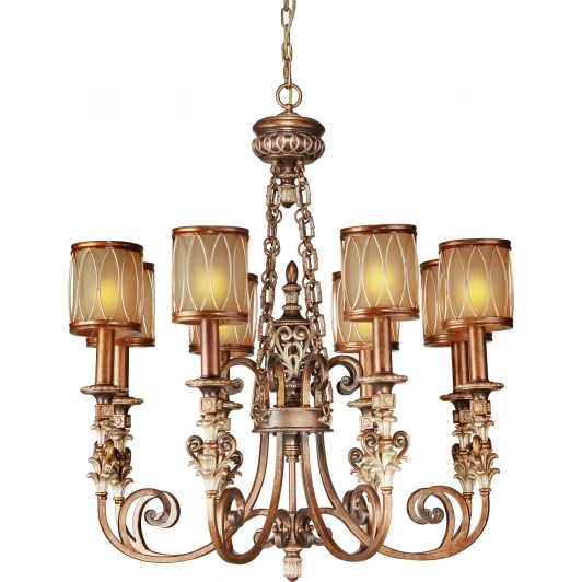 703-08-52 antique silver + speckle brown Подвесная люстра N-Light 703 703-08-52 antique silver + speckle brown