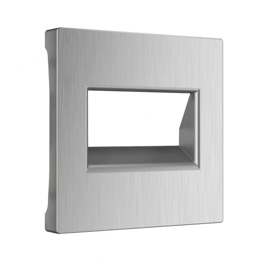 W1191109 Накладка для двойной розетки Еthernet RJ-45 (серебряный рифленый) Werkel W1191109 (a051350)