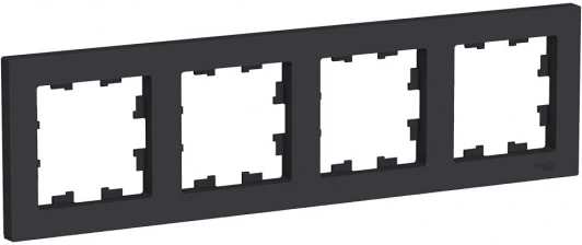 ATN001004 Рамка на 4 поста (карбон) Systeme Electric AtlasDesign ATN001004