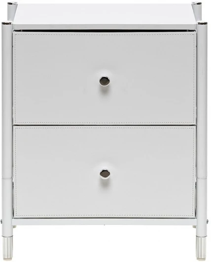 2500000224300 Комод Leset Хайди 2 ящика (Сталь/Экокожа) Leset арт.2500000224300