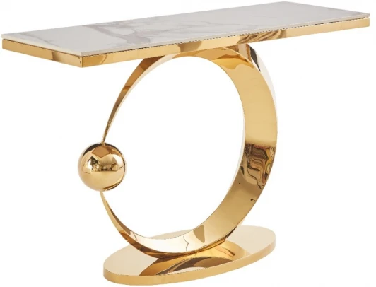 IST-800.2casa Стол-консоль IST-CASA Дрим IST-800,120х40х78 см, белый бентли/золотой