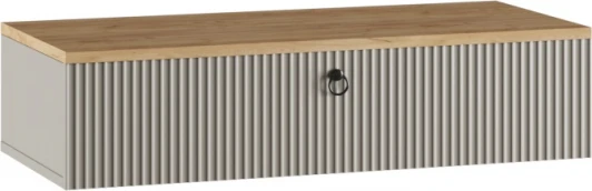 593609 Туалетный столик Woodville Ника ПВШ бежевый мат-05 / кашемир / дуб делано подвесной арт.593609