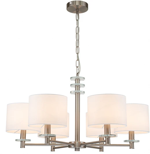 641/6PL Подвесная люстра Novella 641/6PL E14*60W Satin nickel (220V, на цепи)