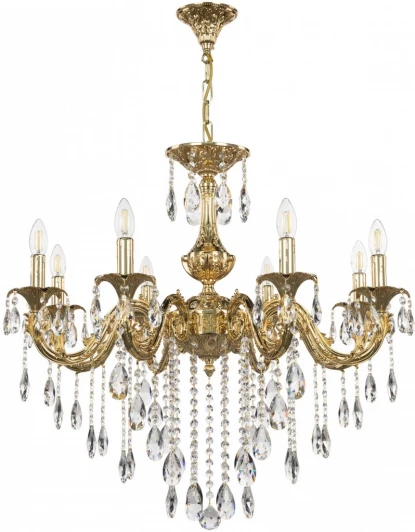 AL79101/8/250 B G Подвесная люстра Bohemia AL7901 AL79101/8/250 B G (220V, подвески, на цепи, подсвечник, свеча)