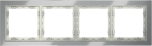 VLS110405 Рамка на 4 поста (сталь, стекло) Voltum S70 VLS110405