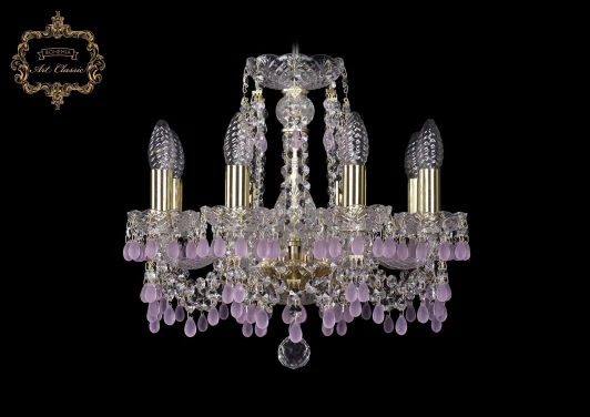 11.24.8.141.Gd.V7010 Подвесная люстра Art Classic 11.24 11.24.8.141.Gd.V7010 (220V, хрусталь, на цепи, подсвечник, свеча)