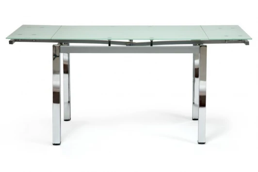 11413 Стол CAMPANA ( mod. 346 ) хром/черный (металл/стекло (8мм))