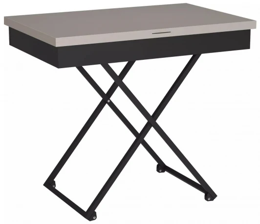 5900681107 Стол универсальный трансформируемый Калифорния АНДРЭ Loft ЛДСП фантом/черный 5900681107