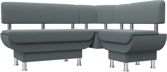 123816 Диван кухонный угловой Альфа правый угол Лига Диванов (Рогожка) арт.123816