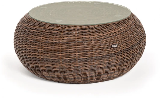 YH-S4093G brown "Барселона" журнальный столик из искусственного ротанга, цвет коричневый 4SIS арт.УТ-00009402