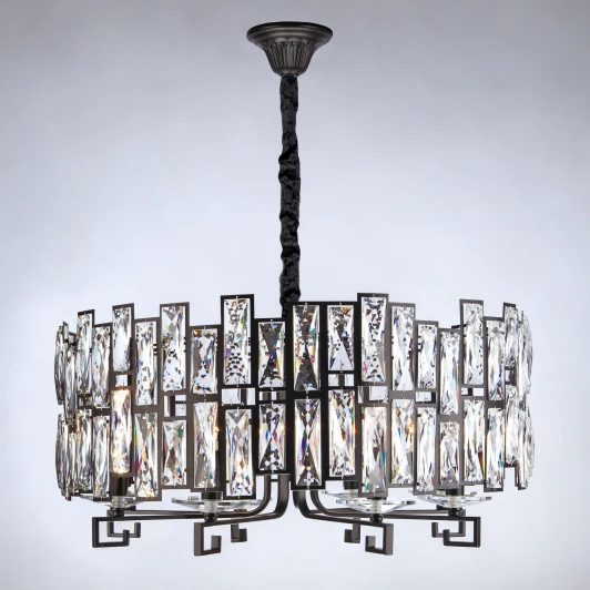 352/8 черный Подвесная люстра Bogate's Frammenti 352/8 Strotskis Smart (275/8)