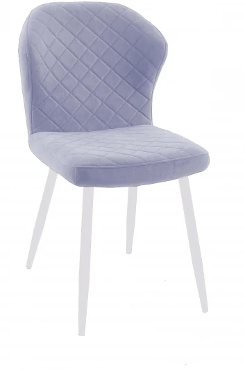 00-00063208 Стул 239М микровелюр Z23 лаванда, ножки белые Dikline 00-00063208