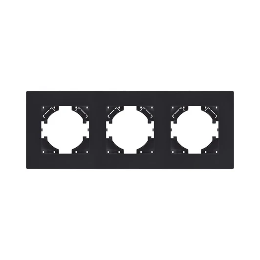 AT3BM Рамка 3-постовая черный матовый Kollinger Aspekt AT3BM