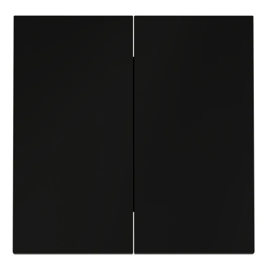 VLS000308 Клавиши для выключателя/переключателя двухклавишного Voltum S70 VLS000308 (черный матовый)