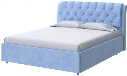 2022818 PROxSON Кровать Chester (Ткань: Велюр Teddy Небесно-голубой) 90x200