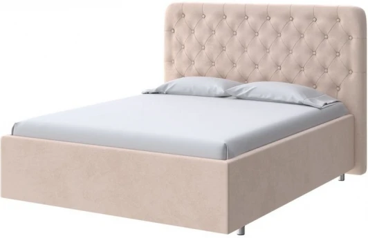2022615 PROxSON Кровать Classic Large (Ткань: Велюр Teddy Тауп) 90x190