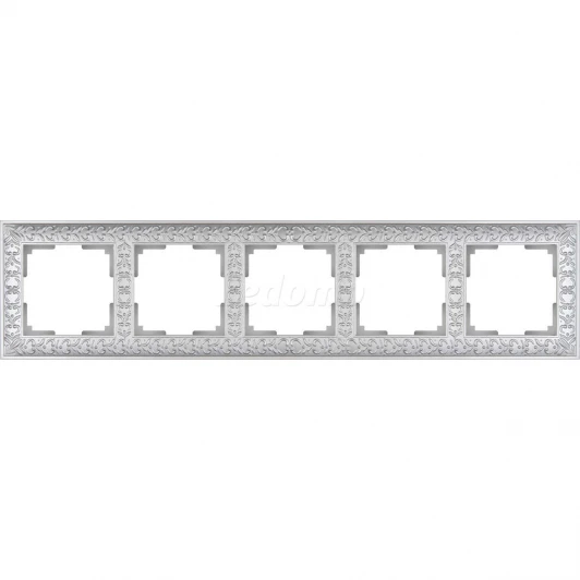 WL07-Frame-05 Рамка на 5 постов Werkel Antik, жемчужный